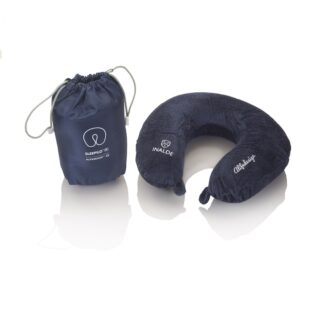ALMOHADA DE VIAJE CON MEMORY FOAM AZUL OSCURO