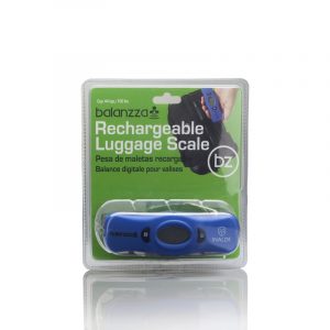 BASCULA PARA MALETA RECARGABLE AZUL