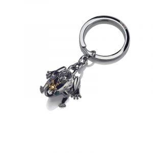 LLAVERO DE ACERO INOXIDABLE REY RANA